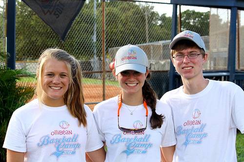 Picture of three people from Ollibean Baseball Camp
